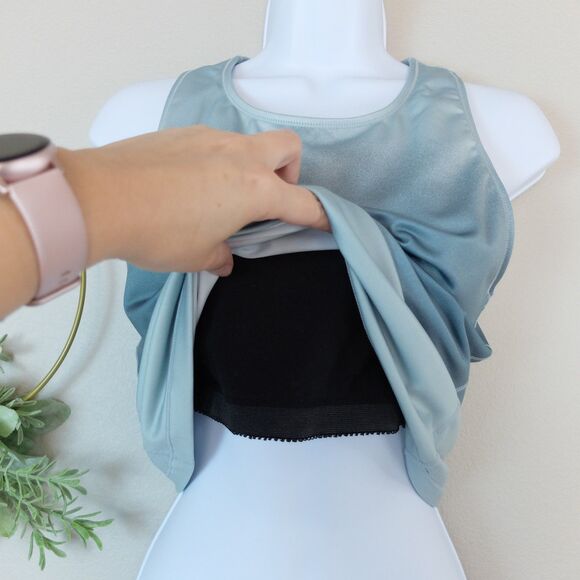 Danskin Green Ombre Racerback Tank Top Size Large - Picture 4 of 8